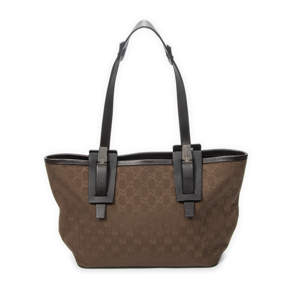Gucci GG Wood Accents Shoulder Bag